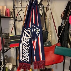 New England Patriots Blue and Red Scarf